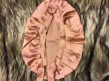 Load image into Gallery viewer, 100% Silk Hair Bonnet -ROSE GOLD (Signature SJ)