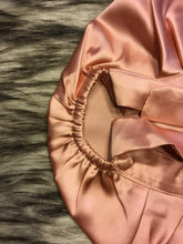 Load image into Gallery viewer, 100% Silk Hair Bonnet -ROSE GOLD (Signature SJ)