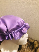 Load image into Gallery viewer, 100% Silk Baby Bonnet - Lavender & Powder Pink