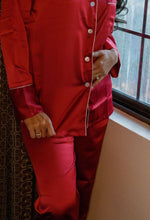 Load image into Gallery viewer, Wine Pajama Pants Set