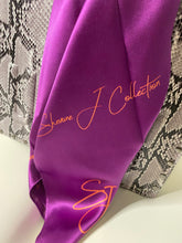 Load image into Gallery viewer, 100% SILK SJ Purple Scarf