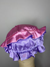 Load image into Gallery viewer, 100% Silk Baby Bonnet - Lavender & Powder Pink