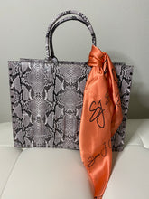 Load image into Gallery viewer, 100% SILK SJ Tangerine Scarf