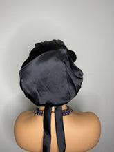 Load image into Gallery viewer, 100% Silk Hair Bonnet - BLACK (Signature SJ)