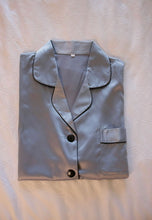 Load image into Gallery viewer, Icy Blue Pajama Shorts Set