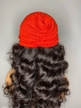 Load image into Gallery viewer, Red Turban with 100% SILK Lining