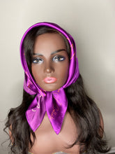 Load image into Gallery viewer, 100% SILK SJ Purple Scarf
