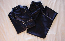 Load image into Gallery viewer, Navy Blue Pajama Pants Set