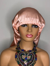 Load image into Gallery viewer, 100% Silk Wig/Braid Bonnet - Rose Gold
