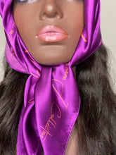 Load image into Gallery viewer, 100% SILK SJ Purple Scarf