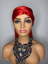 Load image into Gallery viewer, 100% Silk Durag - Deep Red (Unisex)