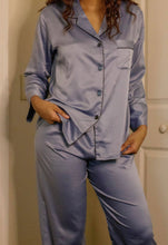 Load image into Gallery viewer, Icy Blue Pajama Pants Set
