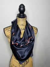 Load image into Gallery viewer, 100% SILK SJ Black Scarf