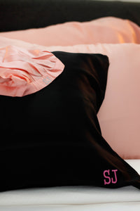 100% Silk Pillowcase - BLACK