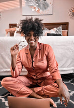 Load image into Gallery viewer, Metallic Copper Pajama Pants Set