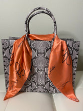 Load image into Gallery viewer, 100% SILK SJ Tangerine Scarf