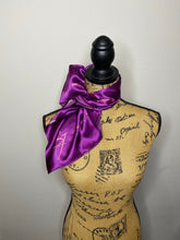 Load image into Gallery viewer, 100% SILK SJ Purple Scarf