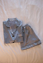 Load image into Gallery viewer, Icy Blue Pajama Shorts Set