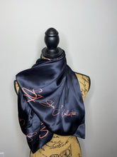 Load image into Gallery viewer, 100% SILK SJ Black Scarf