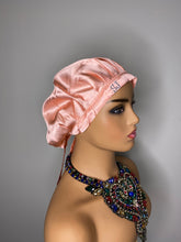 Load image into Gallery viewer, 100% Silk Hair Bonnet -ROSE GOLD (Signature SJ)