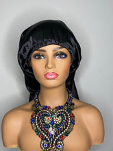 Load image into Gallery viewer, 100% Silk Wig/Braid Bonnet - Black