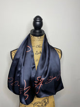 Load image into Gallery viewer, 100% SILK SJ Black Scarf