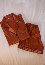 Load image into Gallery viewer, Metallic Copper Pajama Short Set