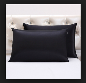 100% Silk Pillowcase - BLACK
