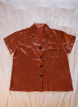 Load image into Gallery viewer, Metallic Copper Pajama Short Set

