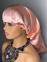 Load image into Gallery viewer, 100% Silk Wig/Braid Bonnet - Rose Gold
