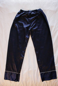 Navy Blue Pajama Pants Set